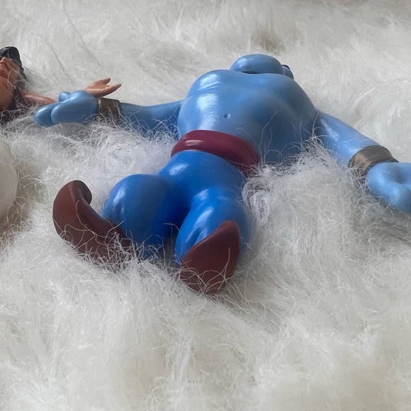 VTG Disney Aladdin + Jasmine + Genie PAX Bendable PVC Poseable Action Figures - Picture 10 of 10